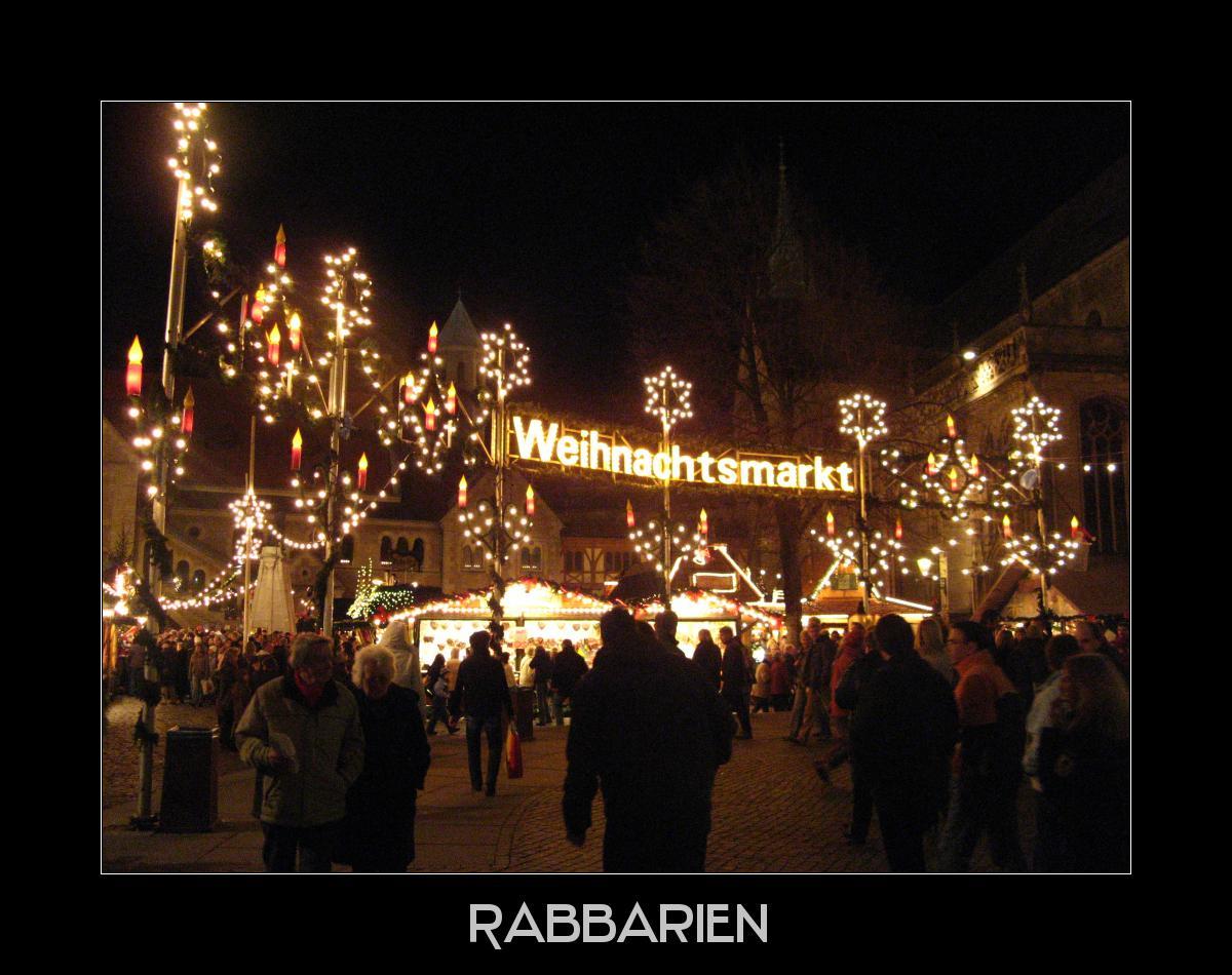 Eingang zum Braunschweiger Weihnachtsmarkt