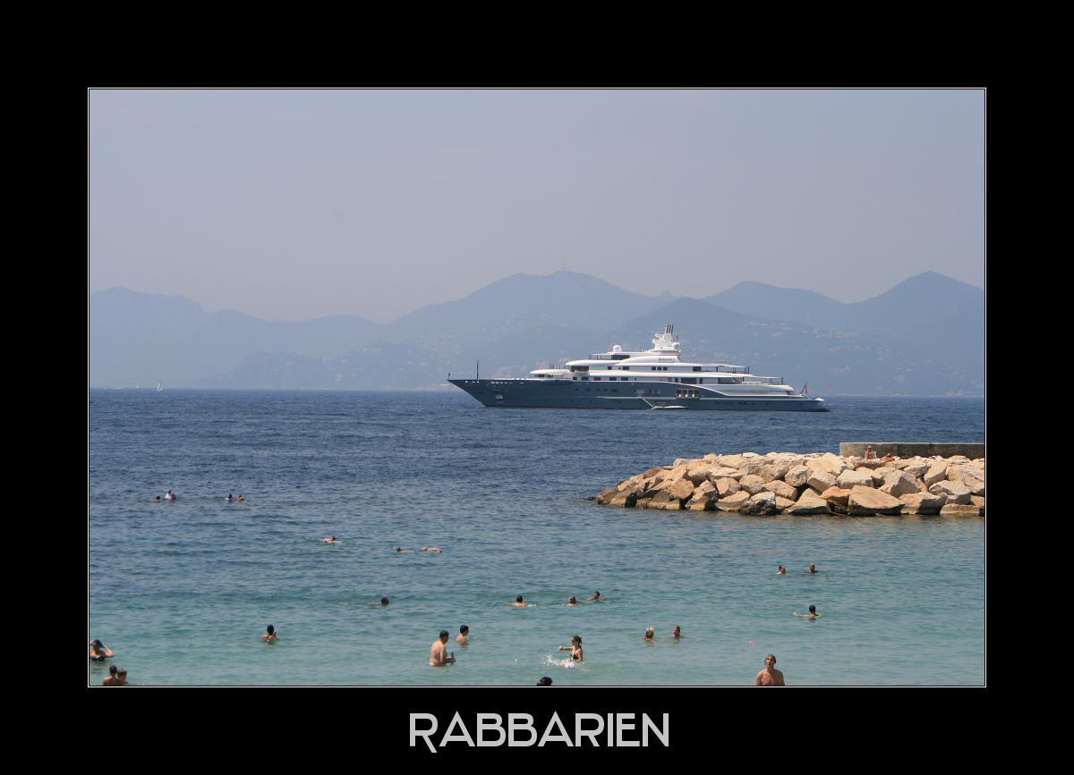 Yacht vor Cannes