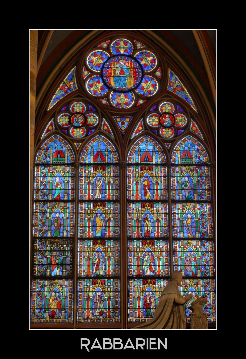 Bleiglasfenster in Notre Dame