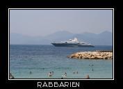 Yacht vor Cannes
